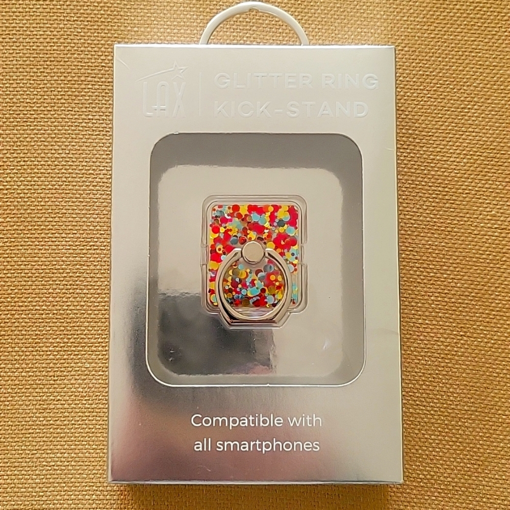 NEW LAX Glitter Ring Kick-Stand For Cellphone